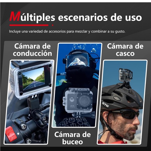 Action camera with 4K resolution - Picture 4 of 9